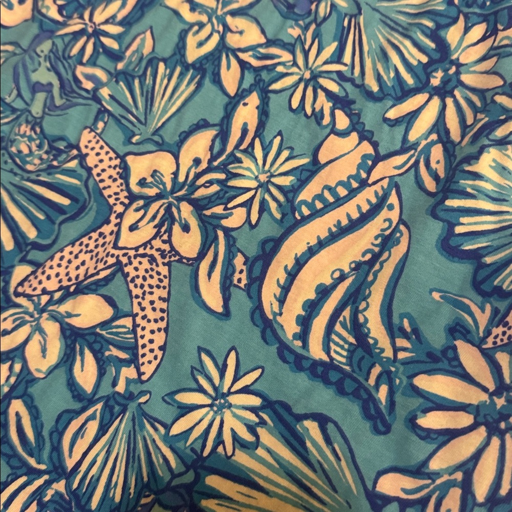 Lilly Pulitzer Malone Dress - Amalfi Blue Sound the Sirens - Picture 5 of 7